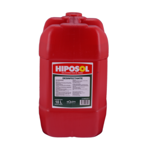 Envase rojo de Hiposol 10 l