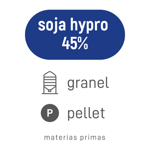 Soja hypro 45% pellet granel