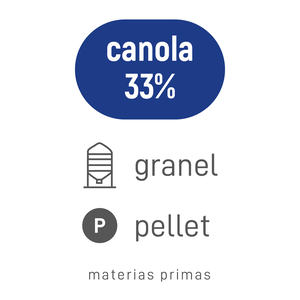 Canola 33% pellet granel 