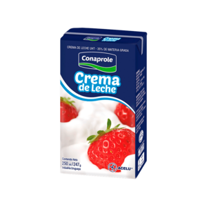 Crema de leche larga vida 250 ml 247 g