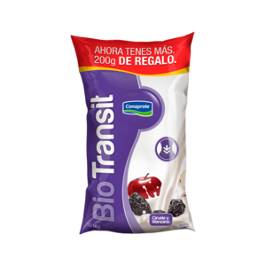 Yogur Vital+ Biotransit ciruela y manzana 1,2 kg